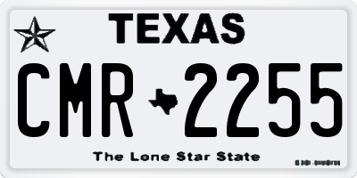 TX license plate CMR2255