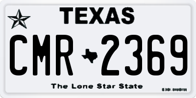 TX license plate CMR2369