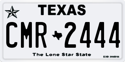 TX license plate CMR2444