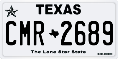 TX license plate CMR2689