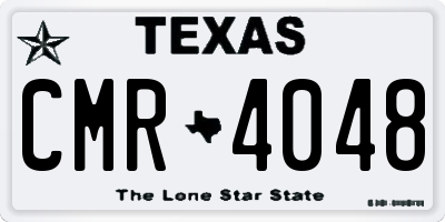 TX license plate CMR4048