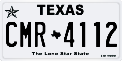 TX license plate CMR4112