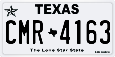 TX license plate CMR4163