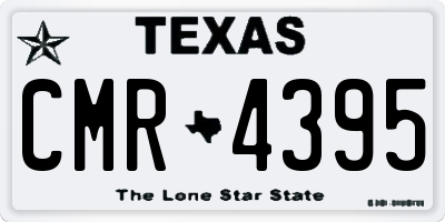 TX license plate CMR4395