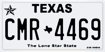 TX license plate CMR4469