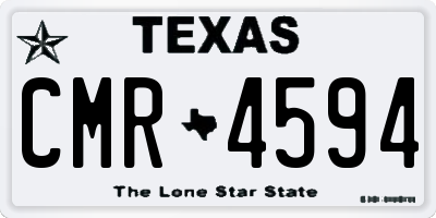 TX license plate CMR4594