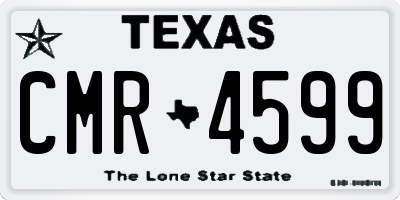 TX license plate CMR4599