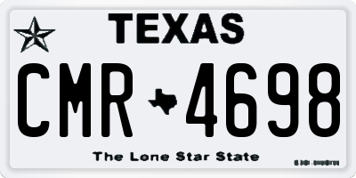 TX license plate CMR4698