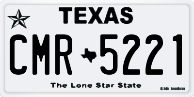 TX license plate CMR5221
