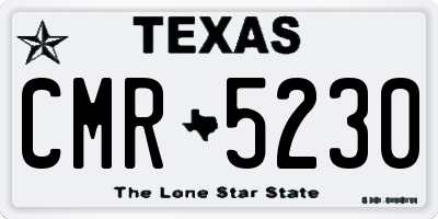 TX license plate CMR5230
