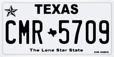 TX license plate CMR5709