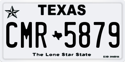 TX license plate CMR5879