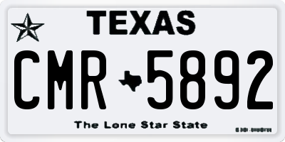 TX license plate CMR5892