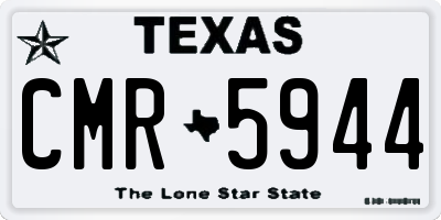 TX license plate CMR5944