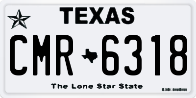 TX license plate CMR6318