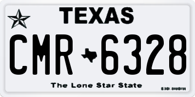 TX license plate CMR6328
