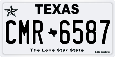 TX license plate CMR6587