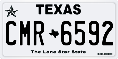 TX license plate CMR6592