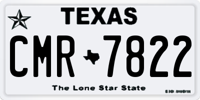 TX license plate CMR7822