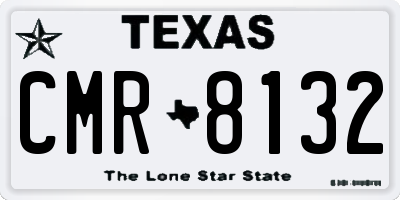 TX license plate CMR8132