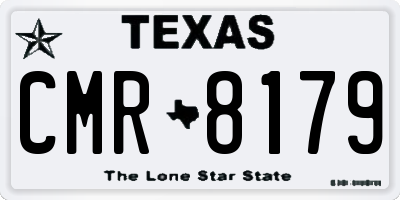 TX license plate CMR8179