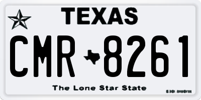 TX license plate CMR8261