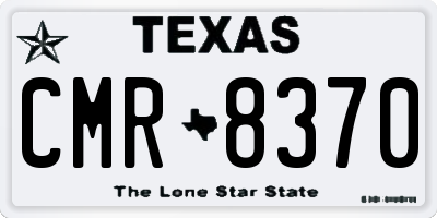 TX license plate CMR8370
