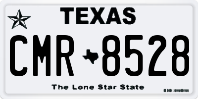 TX license plate CMR8528