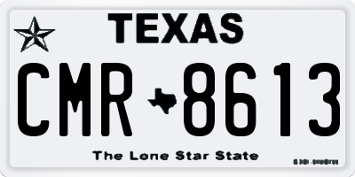 TX license plate CMR8613