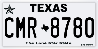 TX license plate CMR8780
