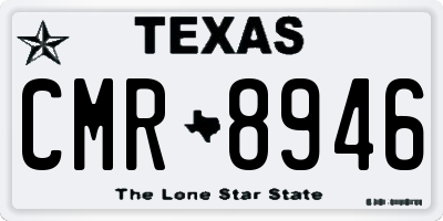 TX license plate CMR8946