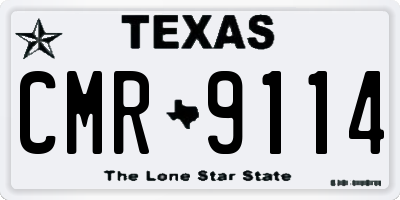 TX license plate CMR9114