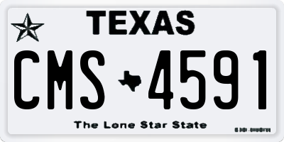 TX license plate CMS4591