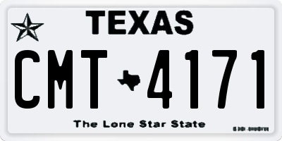 TX license plate CMT4171