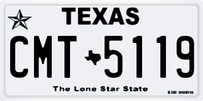 TX license plate CMT5119