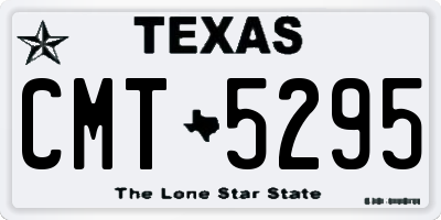 TX license plate CMT5295
