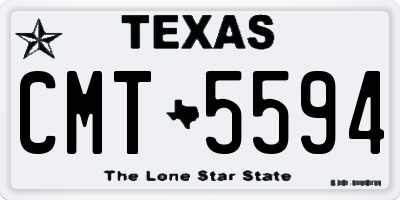 TX license plate CMT5594