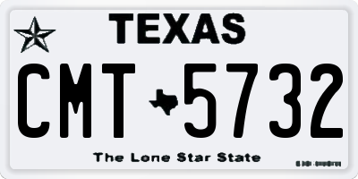 TX license plate CMT5732