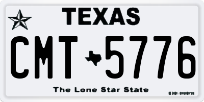 TX license plate CMT5776