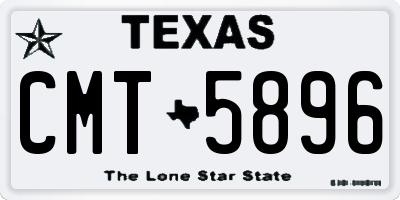 TX license plate CMT5896