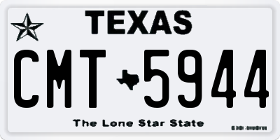 TX license plate CMT5944