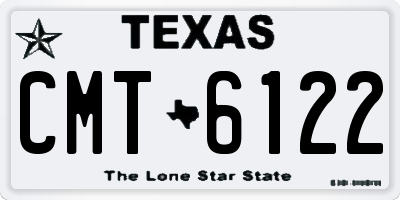 TX license plate CMT6122