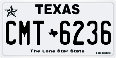 TX license plate CMT6236