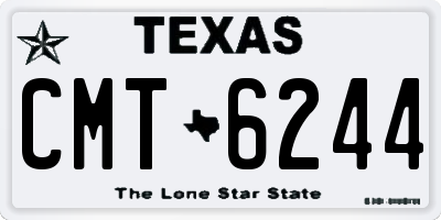 TX license plate CMT6244