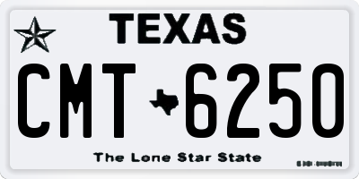 TX license plate CMT6250