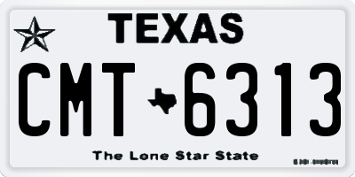 TX license plate CMT6313