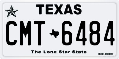 TX license plate CMT6484