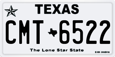 TX license plate CMT6522