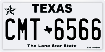 TX license plate CMT6566