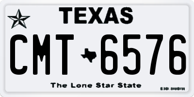 TX license plate CMT6576
